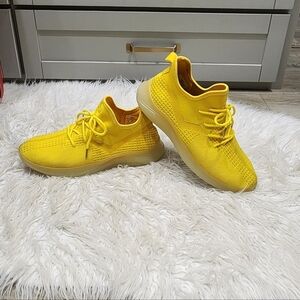 LIKE NEW Bright Yellow Pony Athletic Sneakers